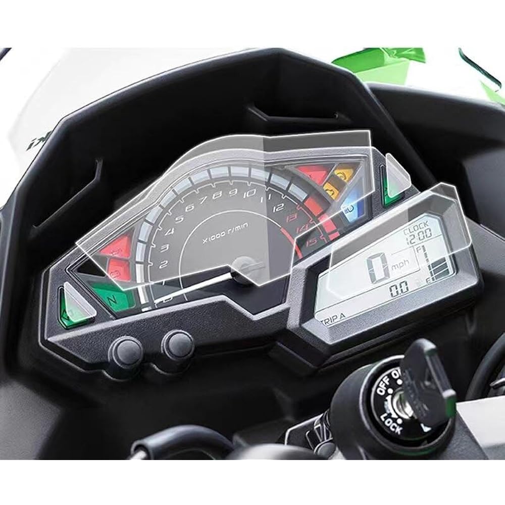 Fits for Kawasaki Z300 NINJA300 NINJA250R NINJA 300 250R Motorcycle Speedometer Film Dashboard Monitor Screen Protector Sticker Protector Instrument