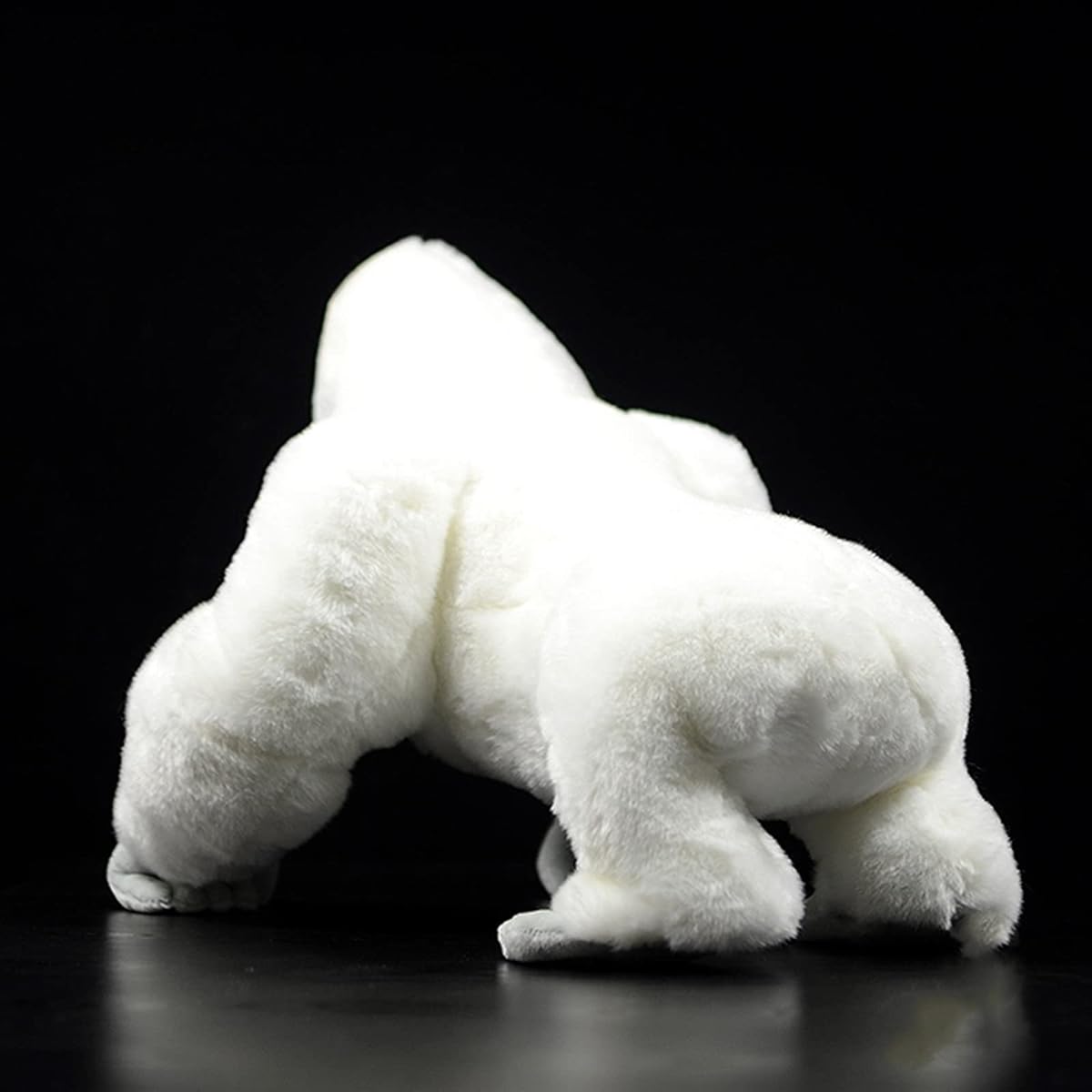 Realistic Albino Gorilla Stuffed Animal Plush Toy, 14.95 Inch Super Soft Realistic Albino Gorilla Plush Toy Animal Toy, Fun Kids Birthday Gift Decoration