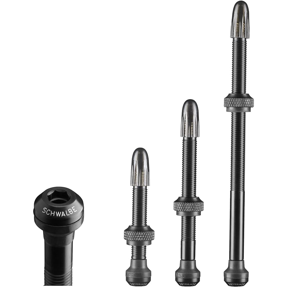 SCHWALBE [Genuine Product] SCHWALBE Tubeless Valve 3472 for Bicycles Black Valve Length 100mm
