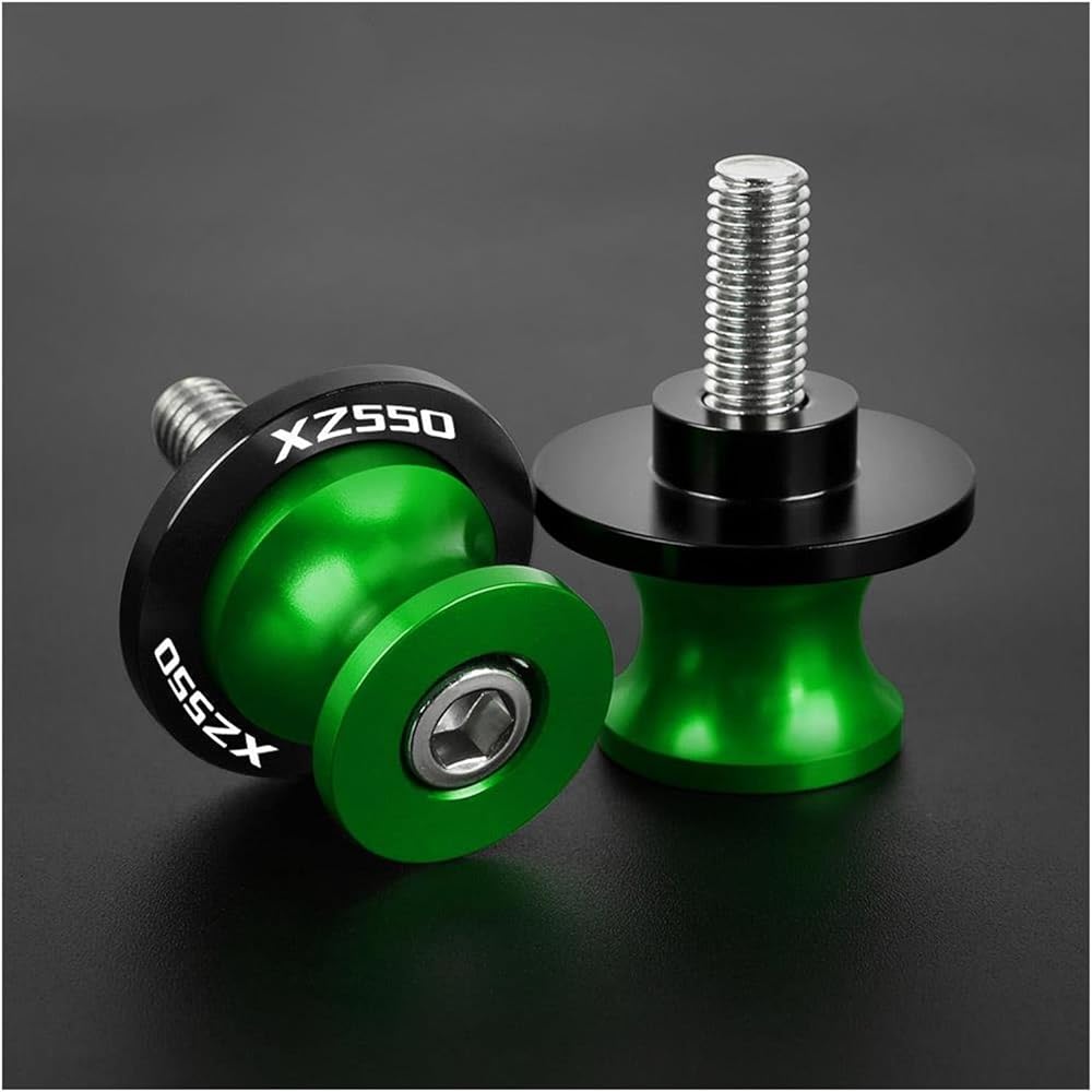 Swingarm Accessories FOR ZX550 ZX 550 1982 1983 1984 Motorcycle Accessories CNC Aluminum Swingarm Spool Slider Rear Stand Screw (Color : B 6MM)