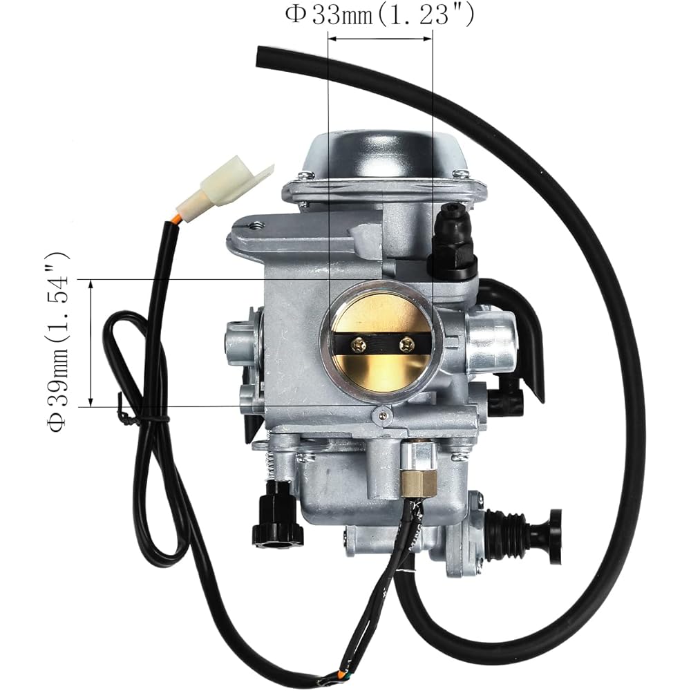 Carburetor Curve with Heater Plug - for 2000-2006 Honda Rancher 350 TRX350 TRX350FE/FM/TE/TM - 2002 2003 2004 Foreman TRX450FE/FM 1997-2004 TRX400FW