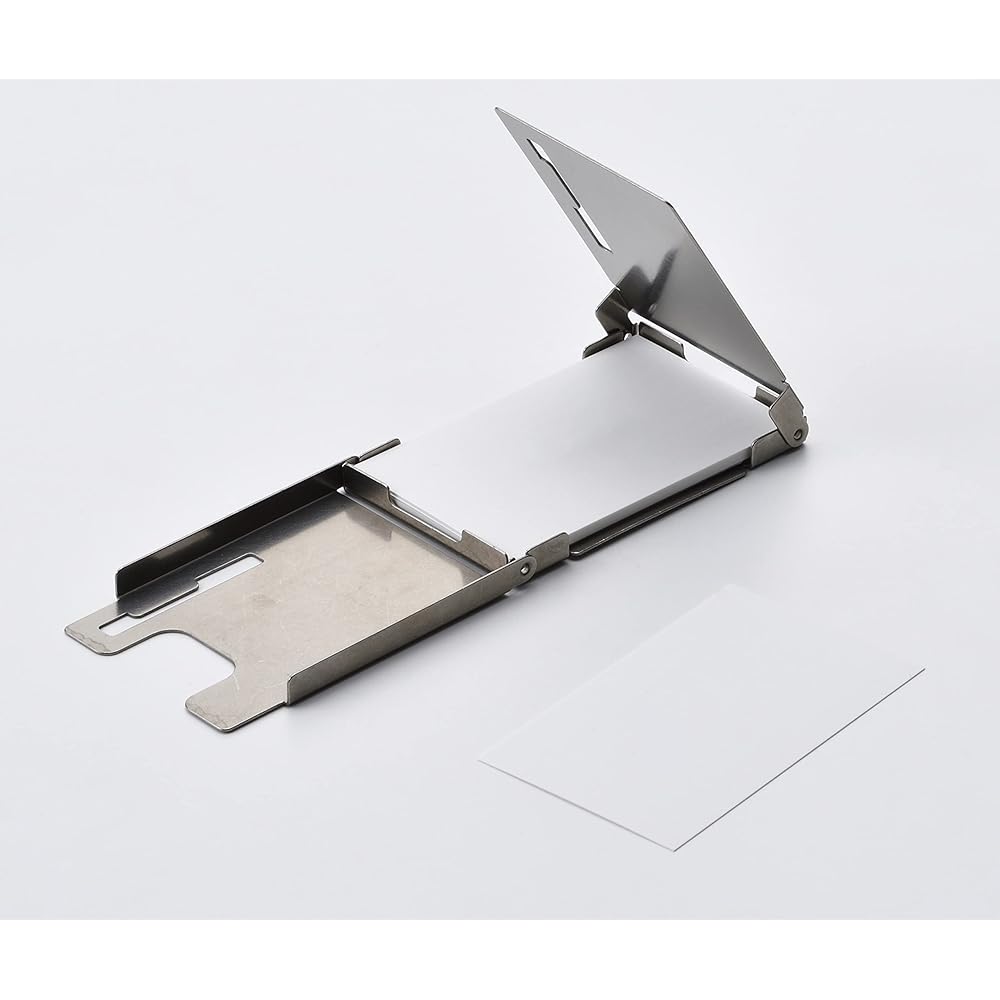 TSBBQ Pure Titanium Card Stove TSBBQ-028 [Made in Tsubame-Sanjo] Business card-sized assembly stove! Weighs only about 66g! Smallest & thinnest!