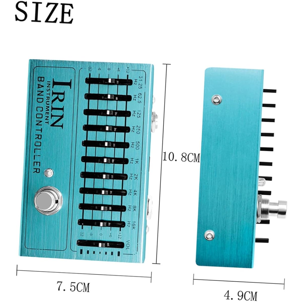 VICASKY 4pcs Guitar Single Effector Guitar Delay Pedal Stereo Digital Delay Bass Guitar Effector Guitar Effect Pedal Metal Distortion Pedal Electric Guitar Model