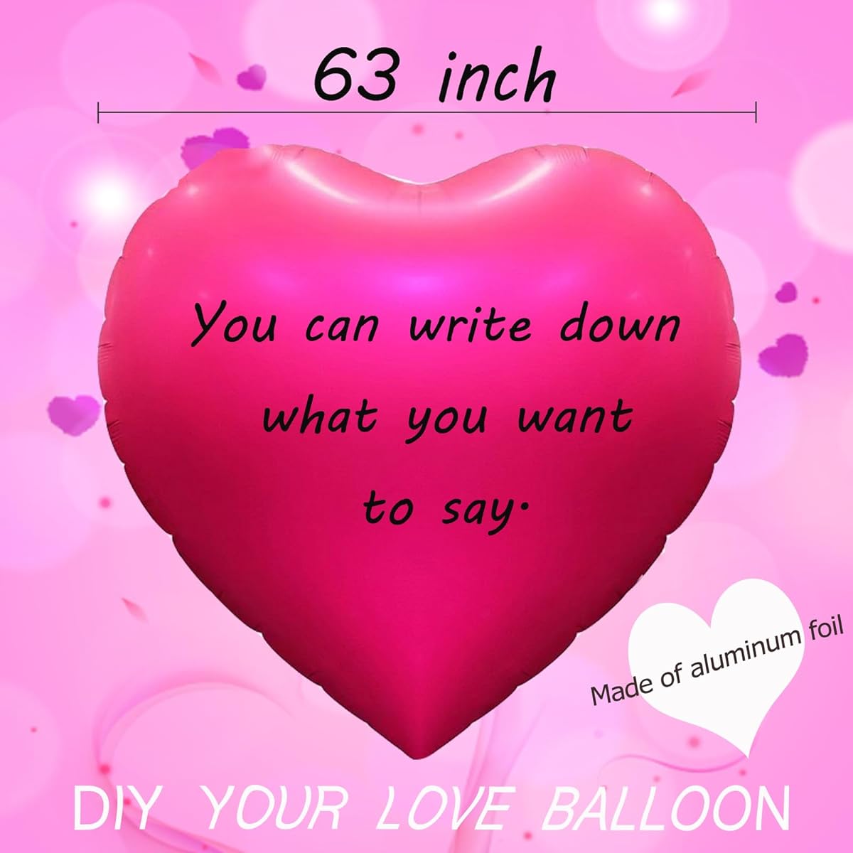 Balloons Various Sizes 5/10/12/18 Inch Balloon Garland Kit Wedding Baby Shower Birthday Party Supplies Bridal Shower Decorations (Heart-Hot Pink)