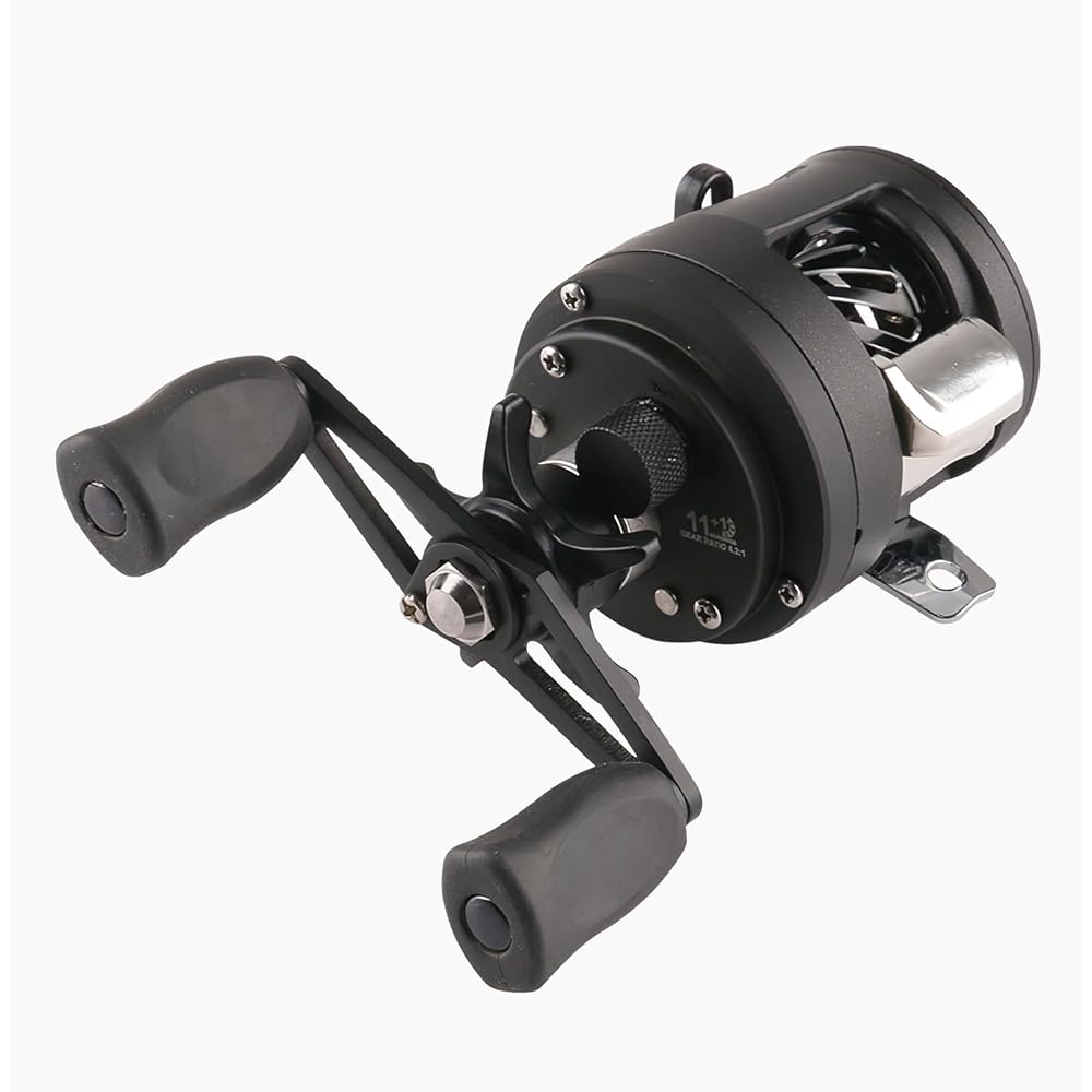 Bait reel gear ratio 6:2:1 aluminum spool for both sea fishing and freshwater fishing strong magnetic brake left handle right handle black water drop bait reel (left handle)