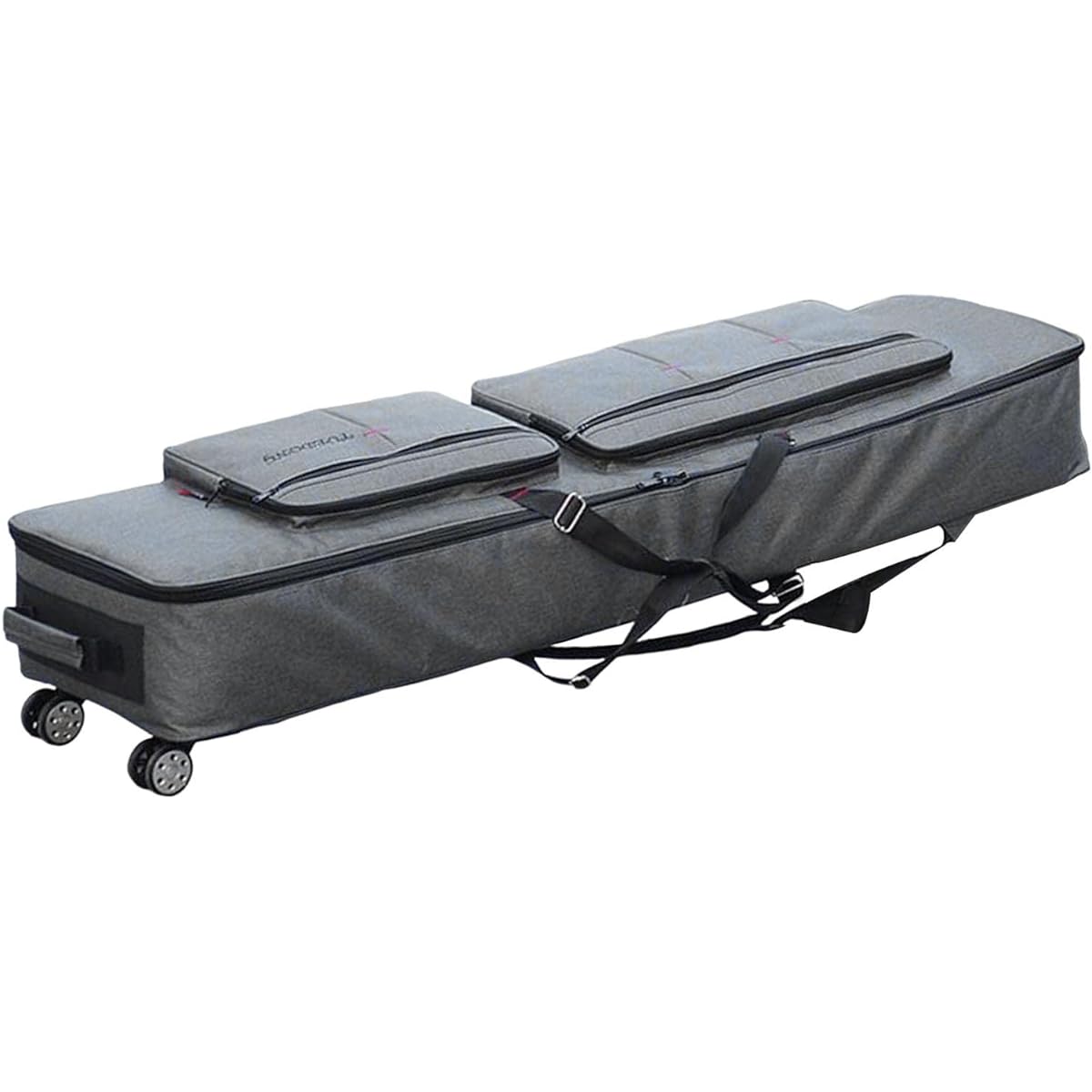 Waterproof Keyboard Bag Durable Padded Bag Oxford Bag Keyboard Case Portable Thick Keyboard Carrying Case Electronic Cover Case, with Wheels