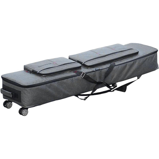 Waterproof Keyboard Bag Durable Padded Bag Oxford Bag Keyboard Case Portable Thick Keyboard Carrying Case Electronic Cover Case, with Wheels