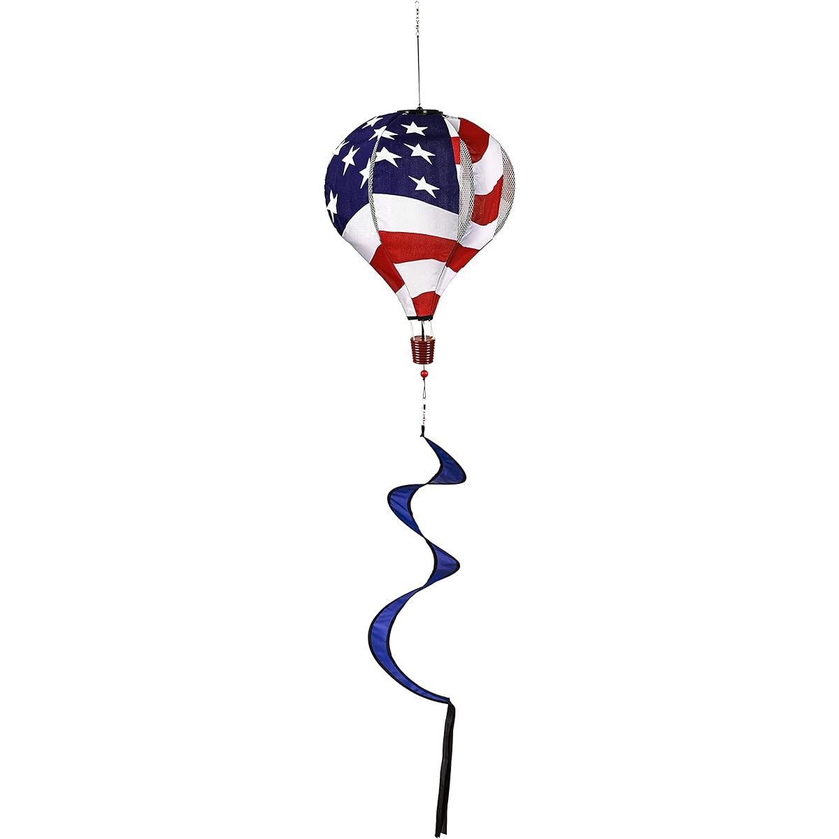 Evergreen Waving American Flag Animated Lighted Balloon Spinner