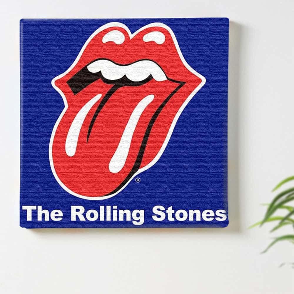 Art Deli Poster Rolling Stones Fabric Panel unv-0013-nvy-L L size