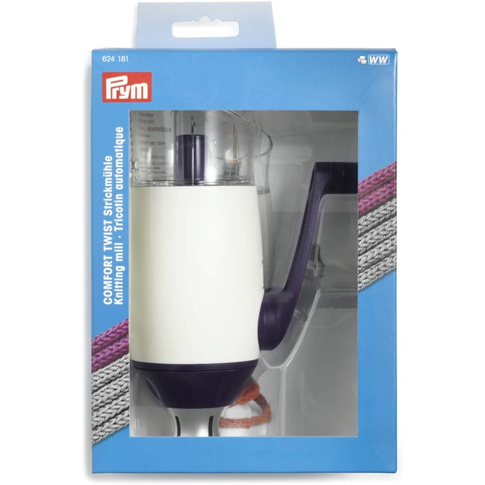Prym Ergonomic Knitting Mill "Comfort Twist" Approximately H19cm x W approximately 13cm (handle included) 1 set PRM624181 White
