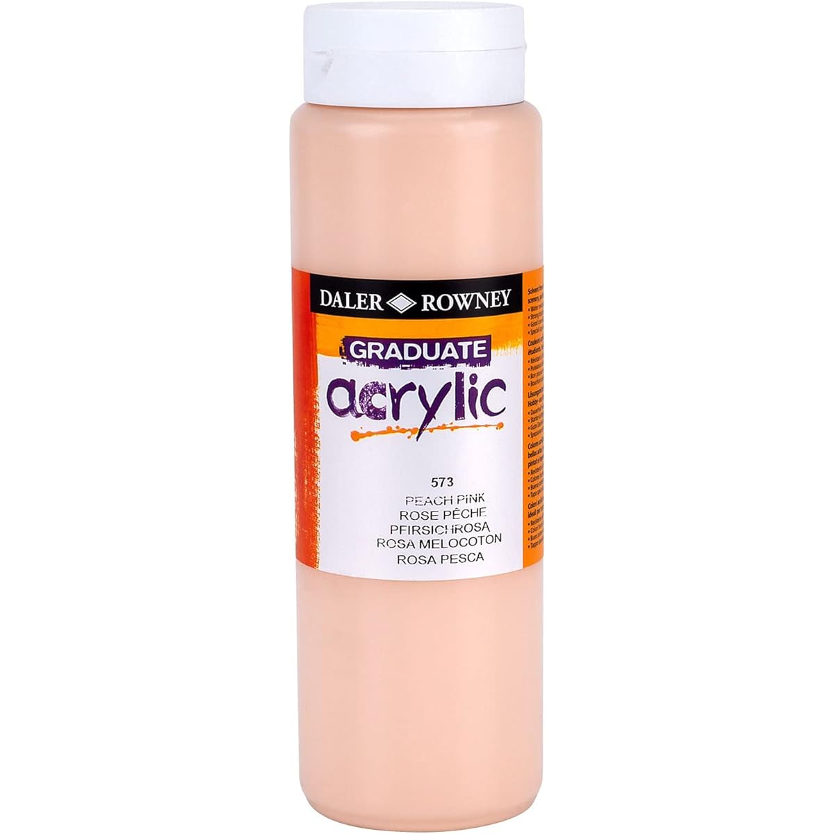 Graduate Acrylic 500ml Portrait Pink