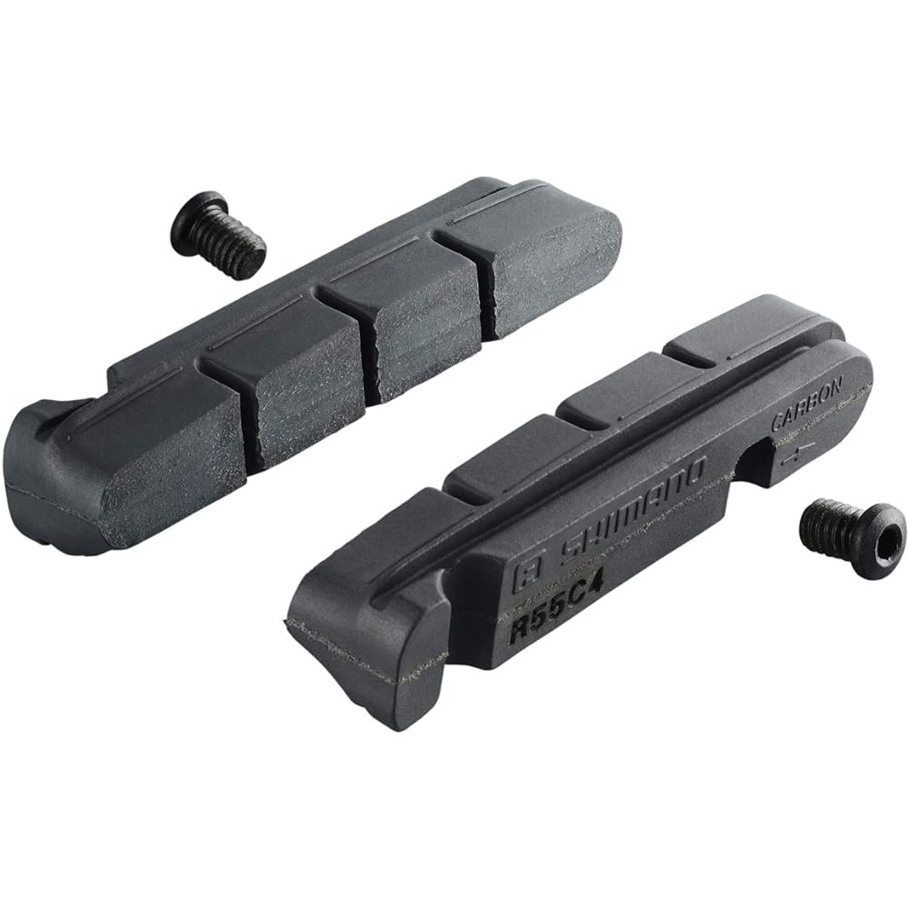 SHIMANO Repair Parts Shoe Pad for Cartridge Type Brake Shoes R55C4 for Carbon Rims (2 Pairs) Shoe Only Y8L298072