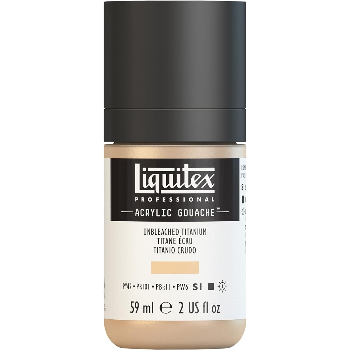 (Unbleached Titanium) - Liquitex 2059434 Acrylic Gouache, 60ml, Unbleached Titanium