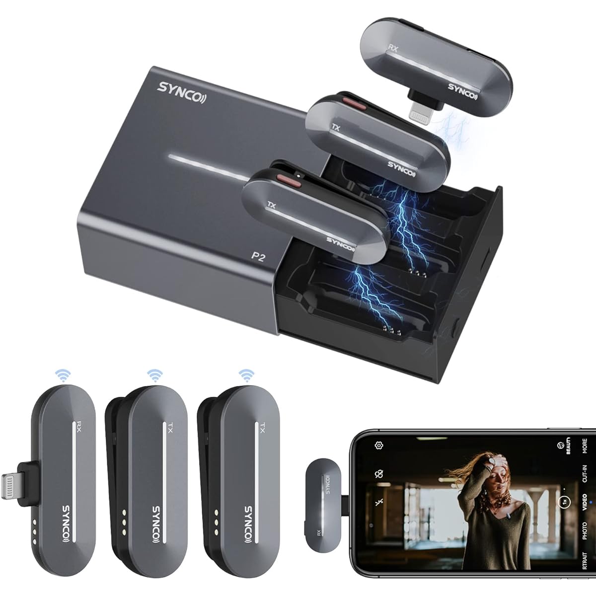 SYNCO smartphone pin microphone (Lightning)