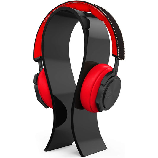 AmoVee Acrylic Headphone Stand, Gaming Headset Holder/Hanger, Extra Thick, Black