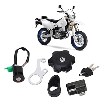 Motorcycle Ignition Key Switch, 37000 29820 Fuel Cap Helmet Lock Sturdy Durable DRZ400SM 2005-2009 2020-2023
