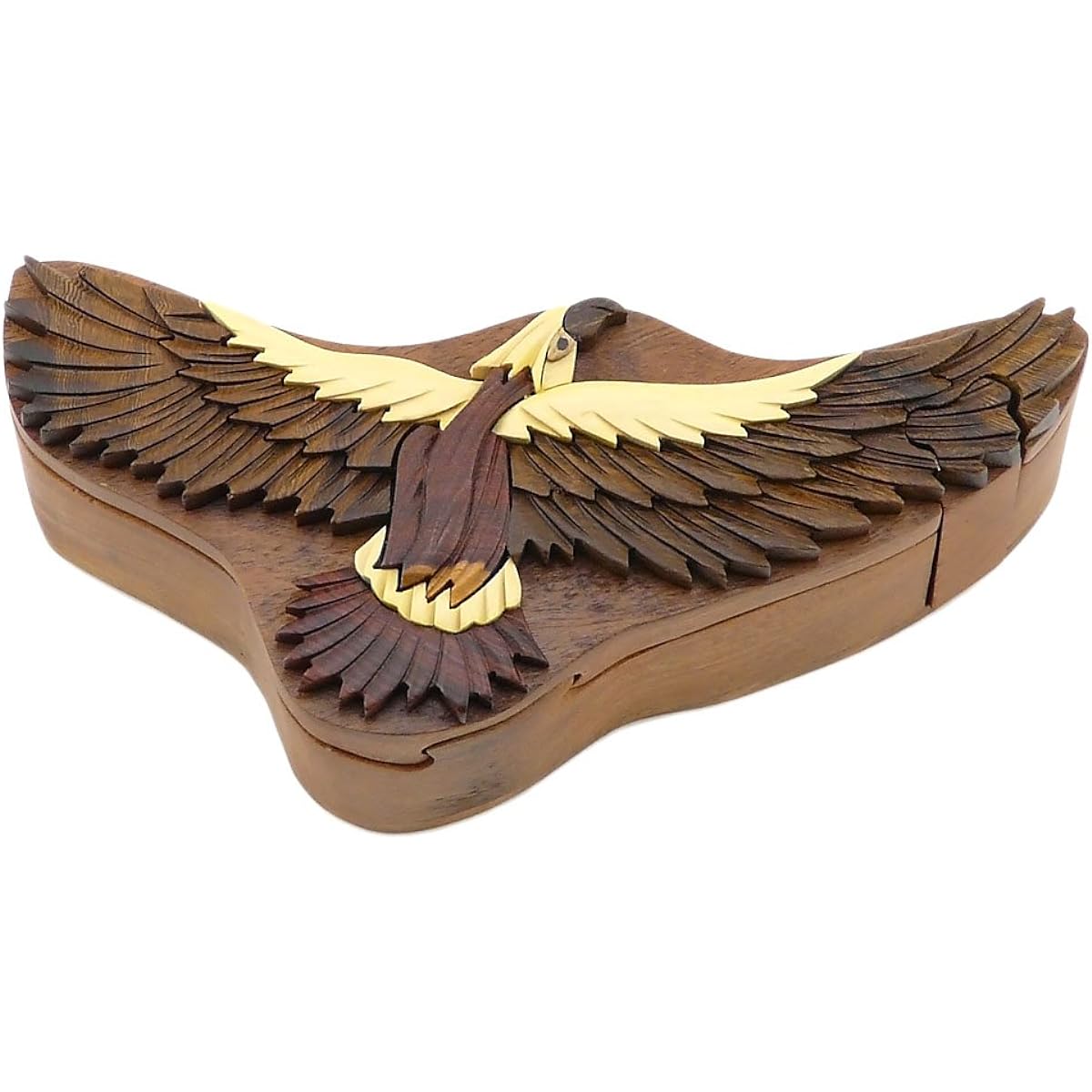 Hawk - Secret Handcrafted Wooden Puzzle Box