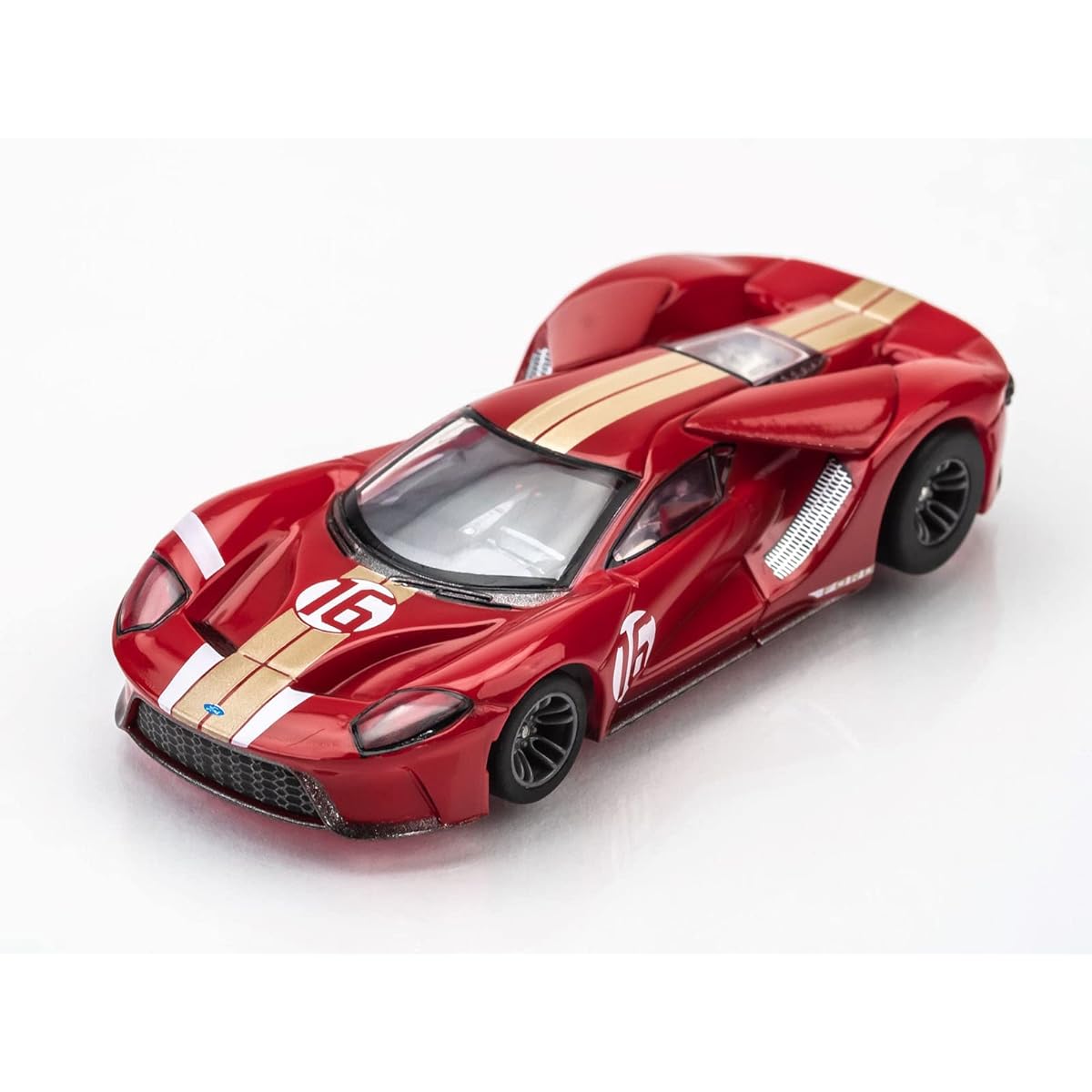AFX/Racemasters Ford GT Heritage #16 Red AFX22067 HO Slot Racing Car