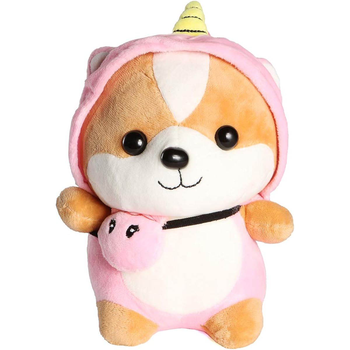 Nayothecorgi Super Soft Corgi Plush Toy - Unicorn Dog Costume Stuffed Animal for Girls and Boys - Cotton Stuffed Corgi - Multifunctional Plush Pillow - Great Gift for Dog Lovers - 6" x 6" x 9"