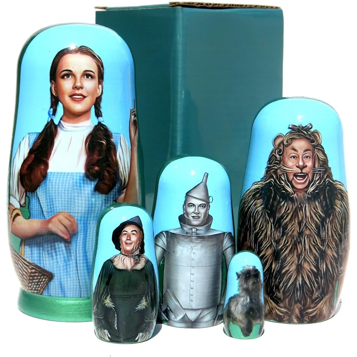 Great Russian Gifts Wizard Of Oz Nesting Doll 5-Piece Set - 10cm tall