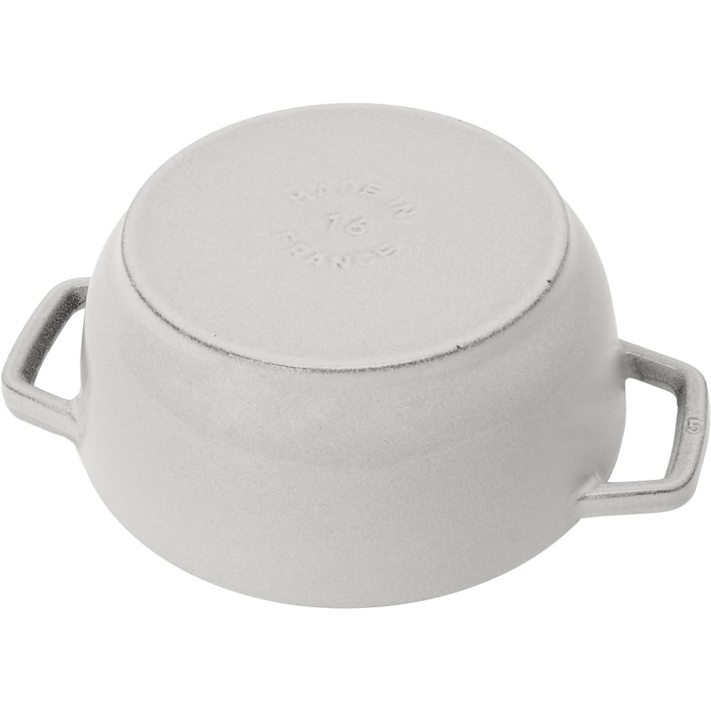 staub "Wanabe Lily Campagne S 16cm" Two Hand Cast Enamel Pot IH Compatible [Authorized Japanese Product with Serial Number] Wa-NABE Lily Z1027-783