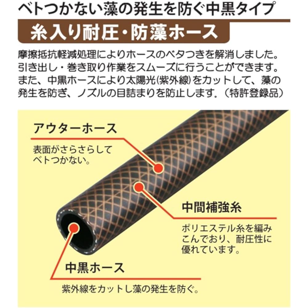 Sanyo Chemical Smooth Hose Advance 30m Brown NBA-1520L 30BR