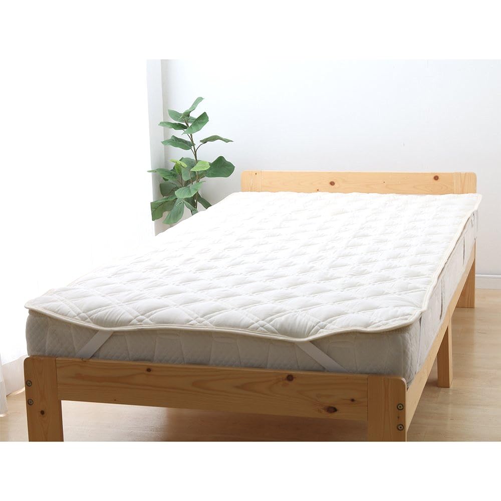 Showa Nishikawa Bed Pad Antibacterial Odor Resistant Washable Family Ivory SN2020BET