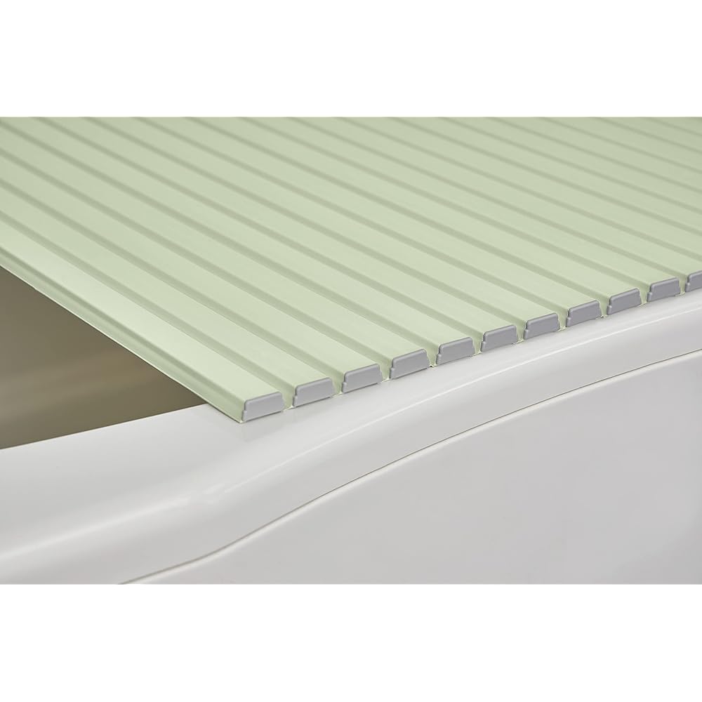 Mie Sangyo Bath Lid Shutter Type Ag Antibacterial Green 800 x 1520mm W-15_GR
