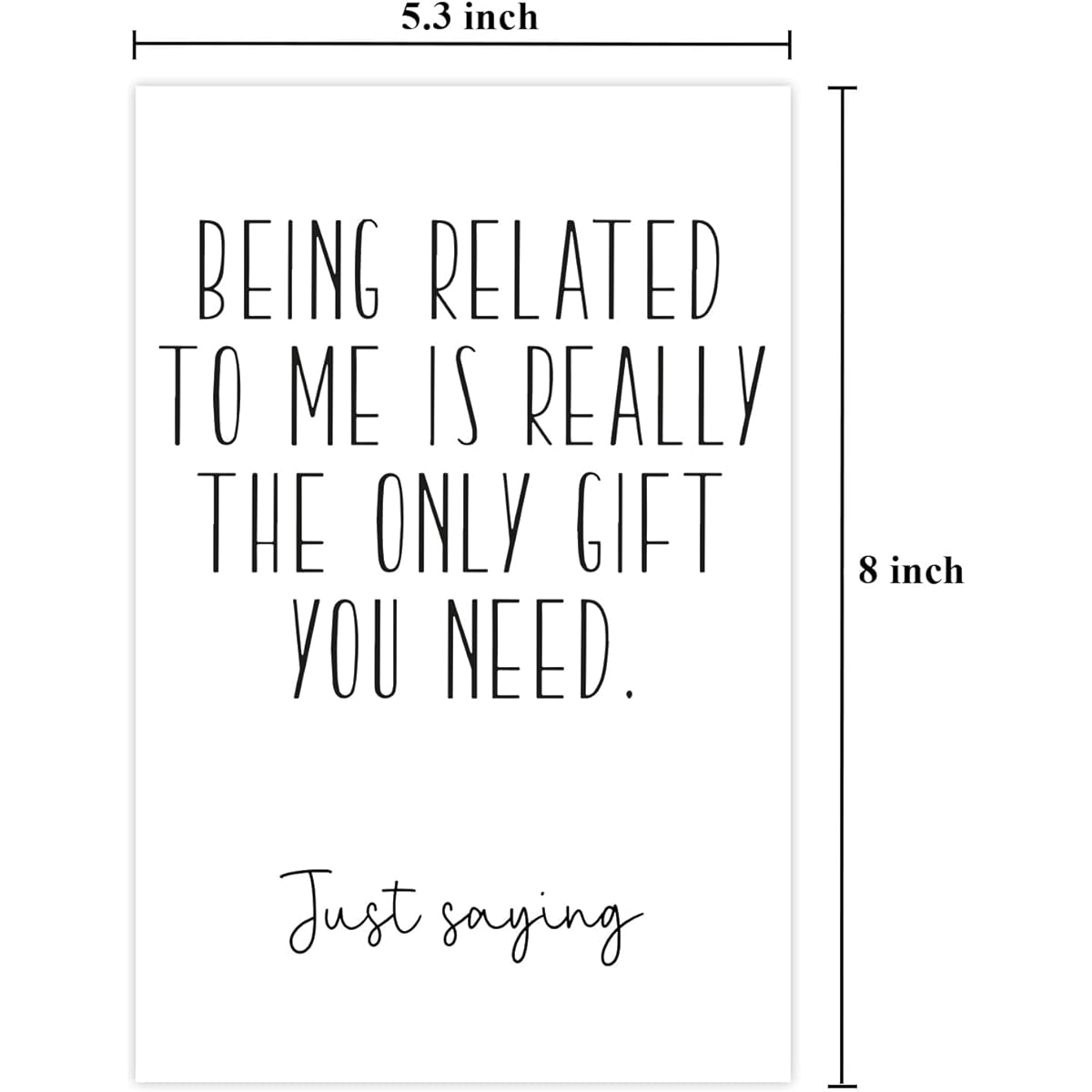 TRAMIN Funny Birthday Cards for Brothers and Sisters, Humorous Happy Birthday Cards for Family, Cute Joke Birthday Cards for Cousins and Nieces