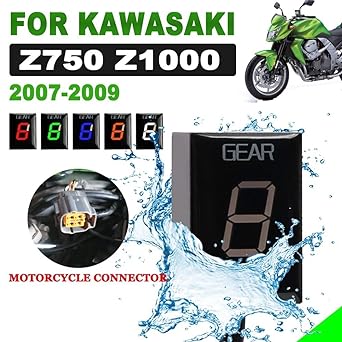 Speed Display Meter Gear Indicator For Kawasaki Z750 Z 750 Z1000 Z 1000 2007 2008 2009 1-6 ECU Speed Display Meter EFI Motorcycle Accessories