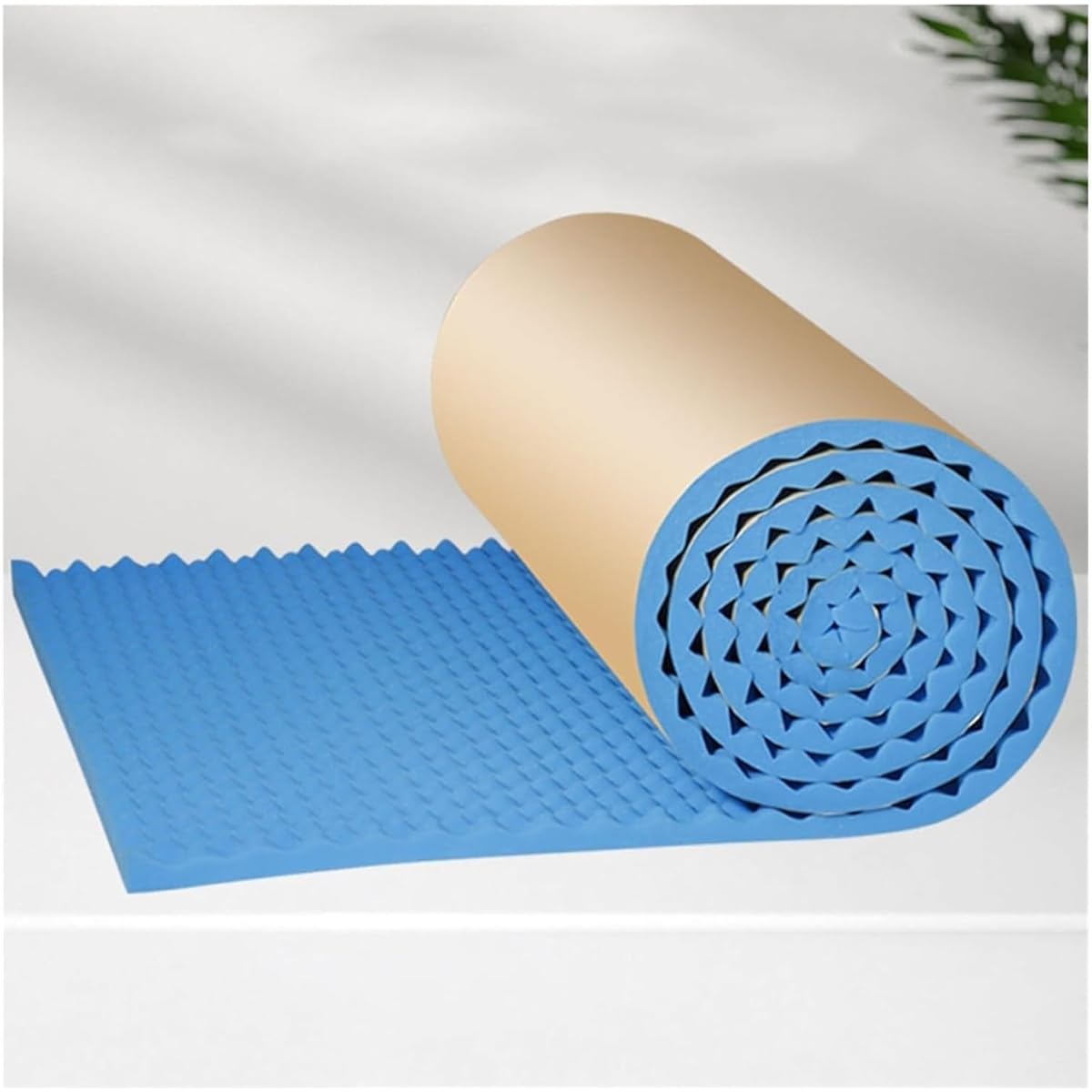 Soundproof Foam Soundproof Board 5m/Roll Soundproofing Foam, 3cm Thick Self-Adhesive Soundproof Mat, Acoustic Soundproof Cotton for Studio Home Cinema (Color : Blue, Size : 5m)
