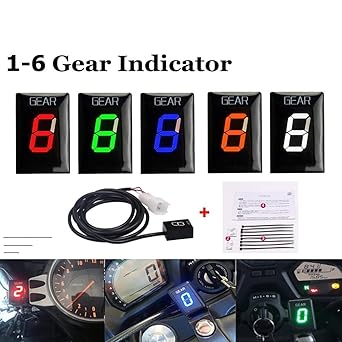 Speed Display Meter Motorcycle Gear Indicator Kawasaki ER-4N ER4N ER4F ER-4F ER-6F ER6F Ninja 250R 650R 250 650 R Ninja 400R 400 R Gear Display