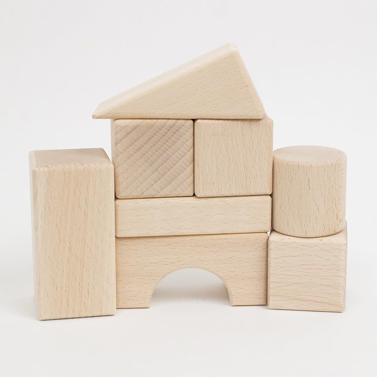 Grandpapa Original Domestic Building Blocks Set with Storage Bag 22 Pieces (Shiraki)