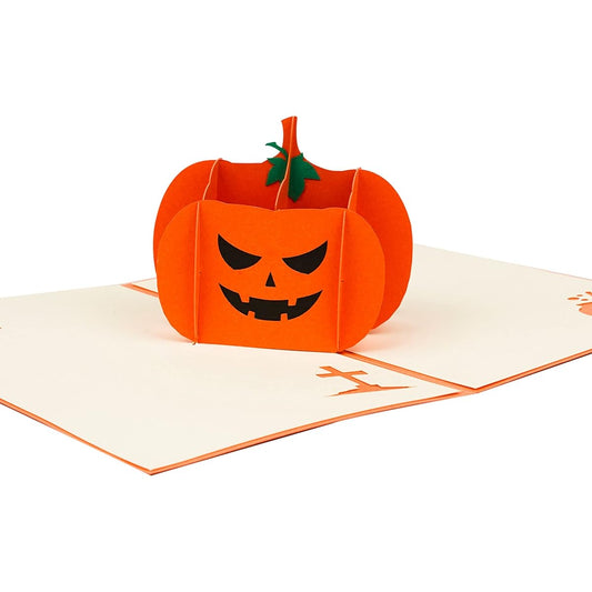3D Pop Up Halloween Cards, Pop Up Pumpkin Greeting Cards with Envelopes, Happy Halloween Cards for Friends/Kids/Boys/Girls/Trick or Treat, Handmade Funny Scary Cards