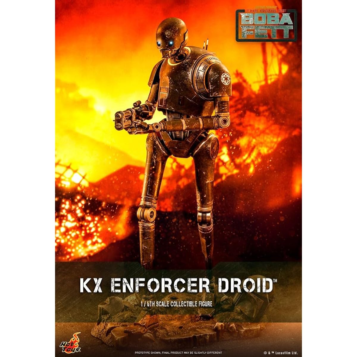 STAR WARS The Book of Boba Fett 12" Action Figure 1/6 Scale - KX Enforcer Droid Hot Toys 910740