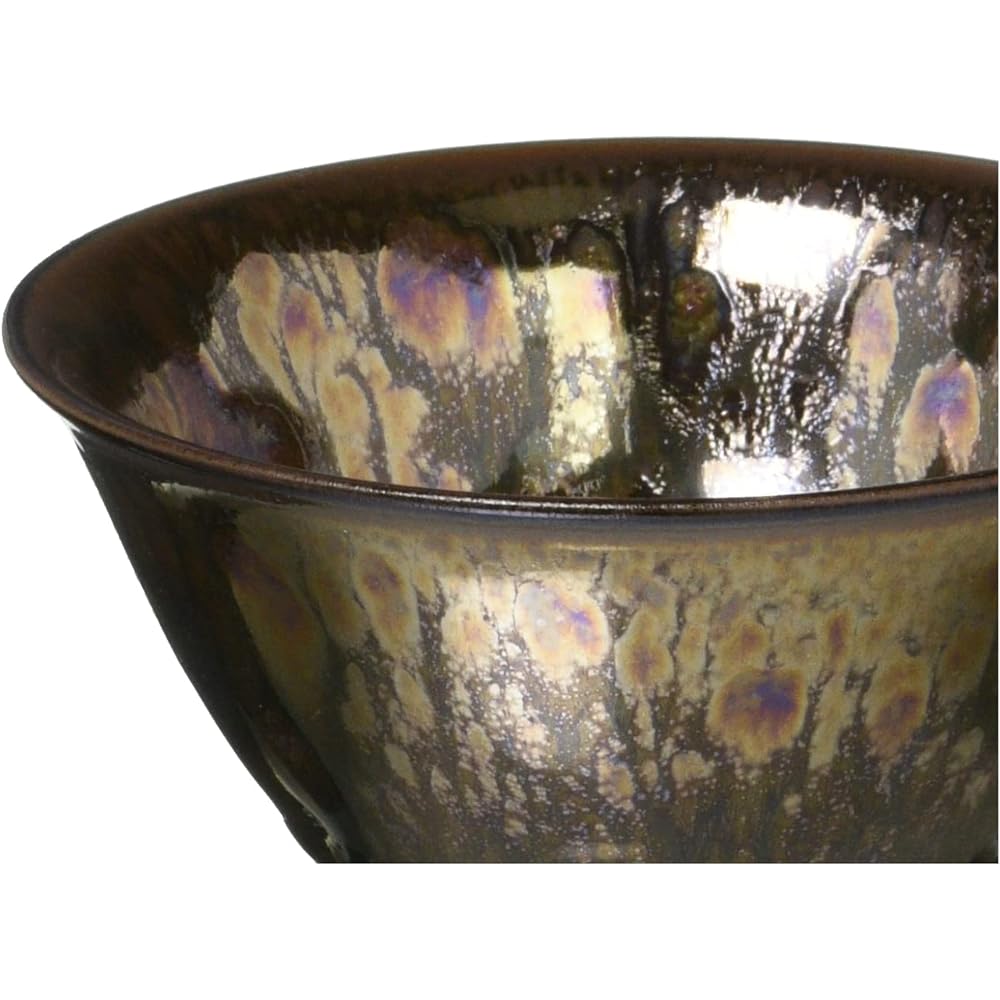 Kyoto ware Kiyomizu ware Ceramic kiln Sake Sanrei Tenmoku KTA849-08