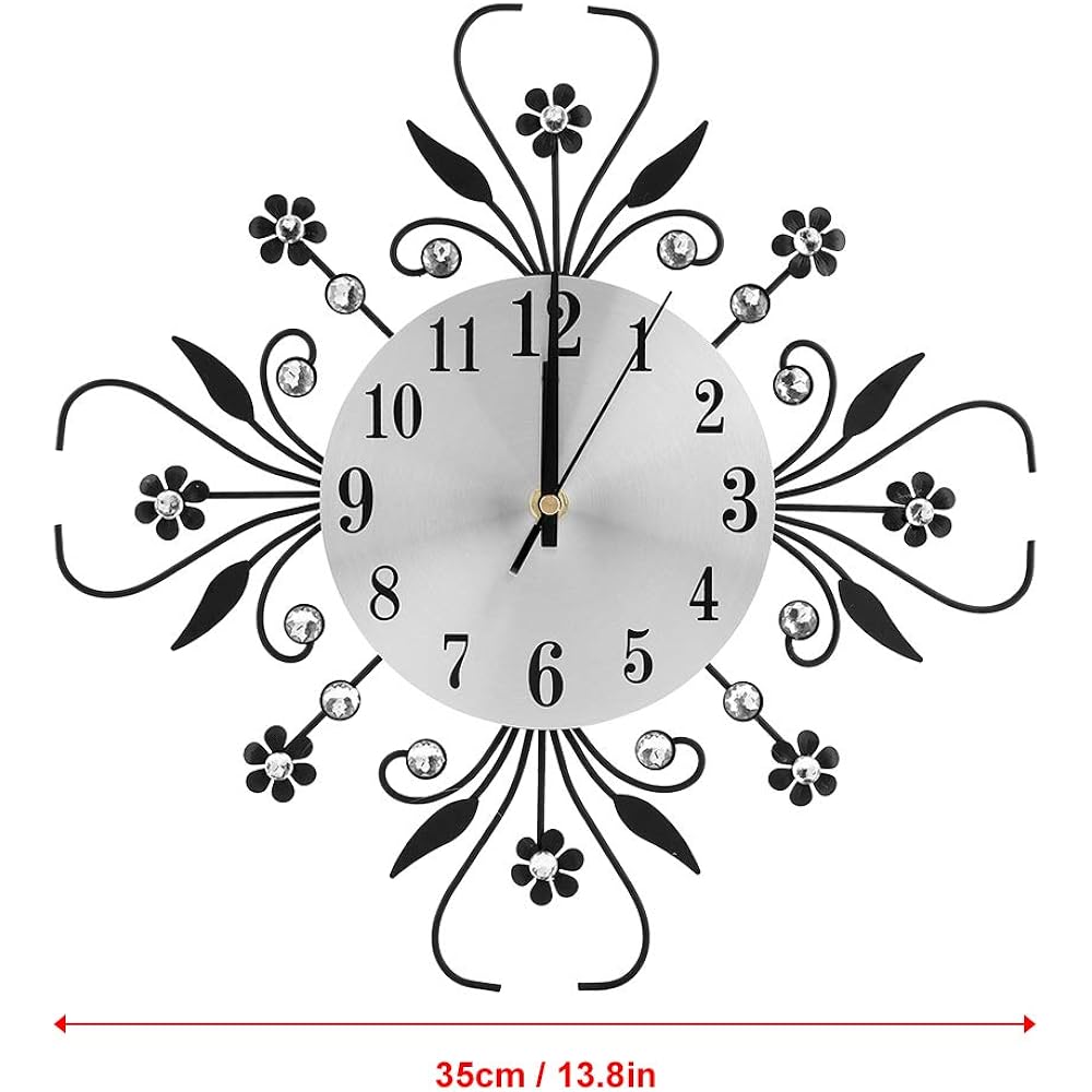 Wall Clock Wall Clock Wall Clock Stylish Interior Clock European Diamond Wall Clock Housewarming Gift Wedding Gift Present Home Living Decoration
