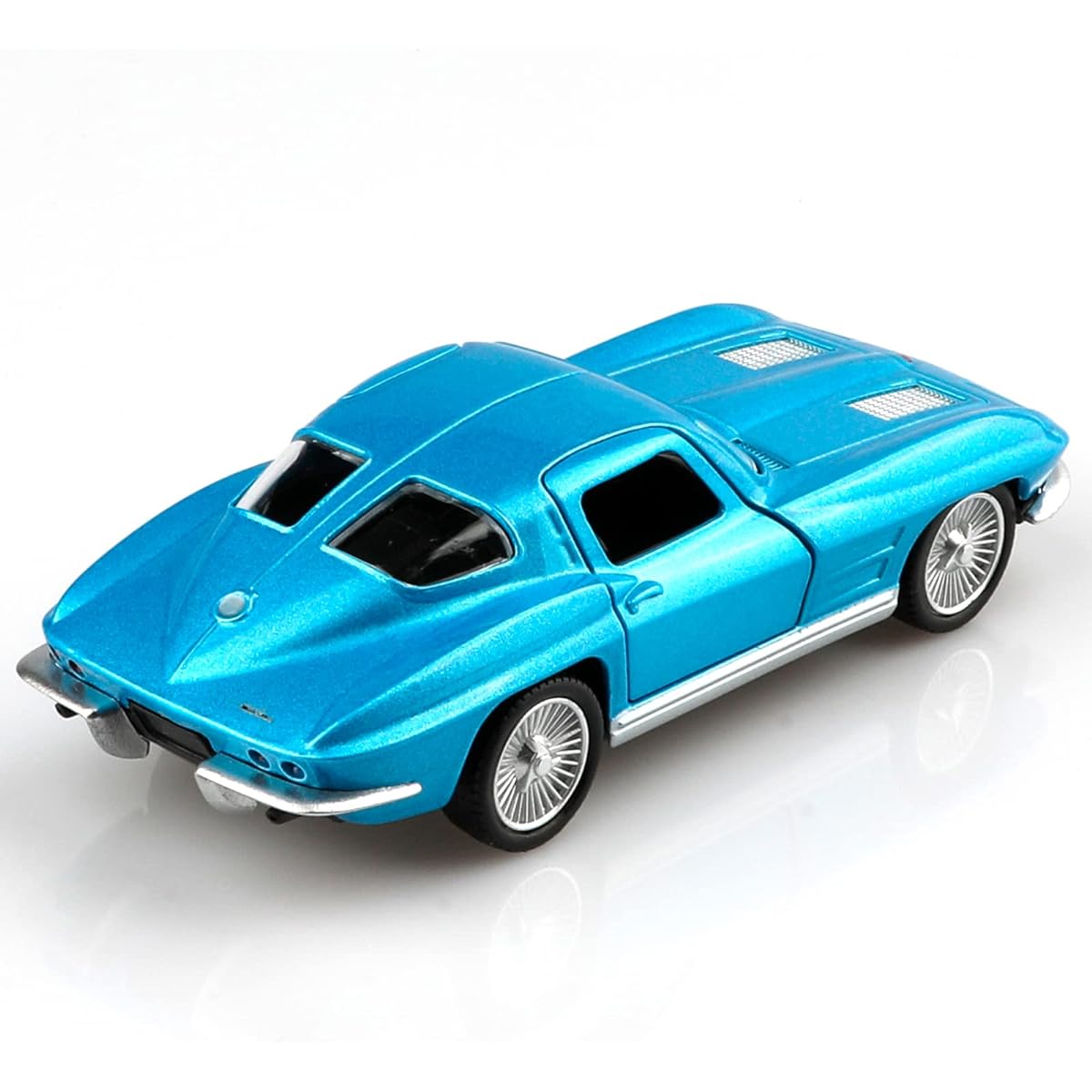 TOKAXI 1/36 Scale 1963 Chevrolet Corvette Diecast Car Model Pull Back Vehicle Toy Car Gift for Boys Girls