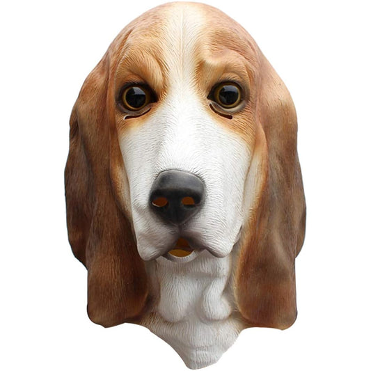 Amosfun Halloween Animal Costume Head Mask Foxhound Mask Party Cosplay Full Head Mask