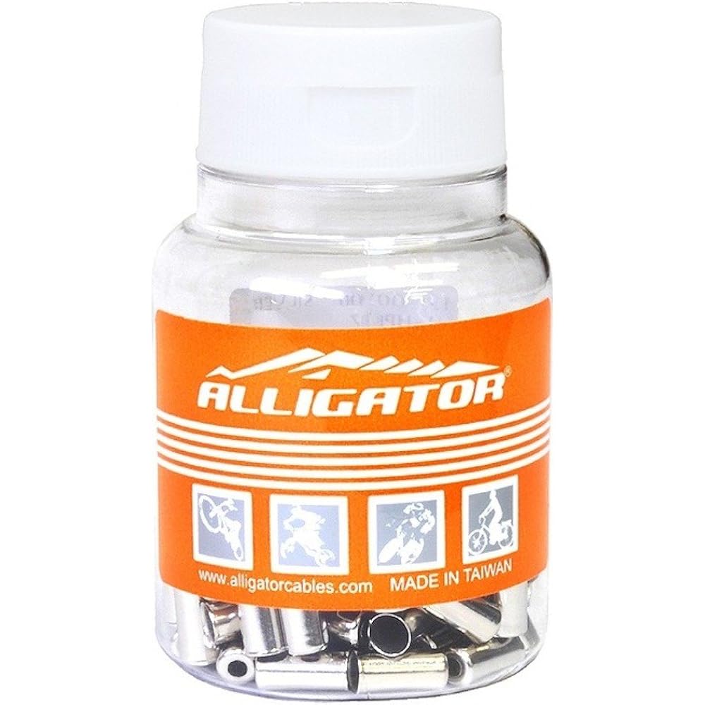 ALLIGATOR Brake Outer Cap 150 Pieces for Φ5mm LY-HPB07 Silver