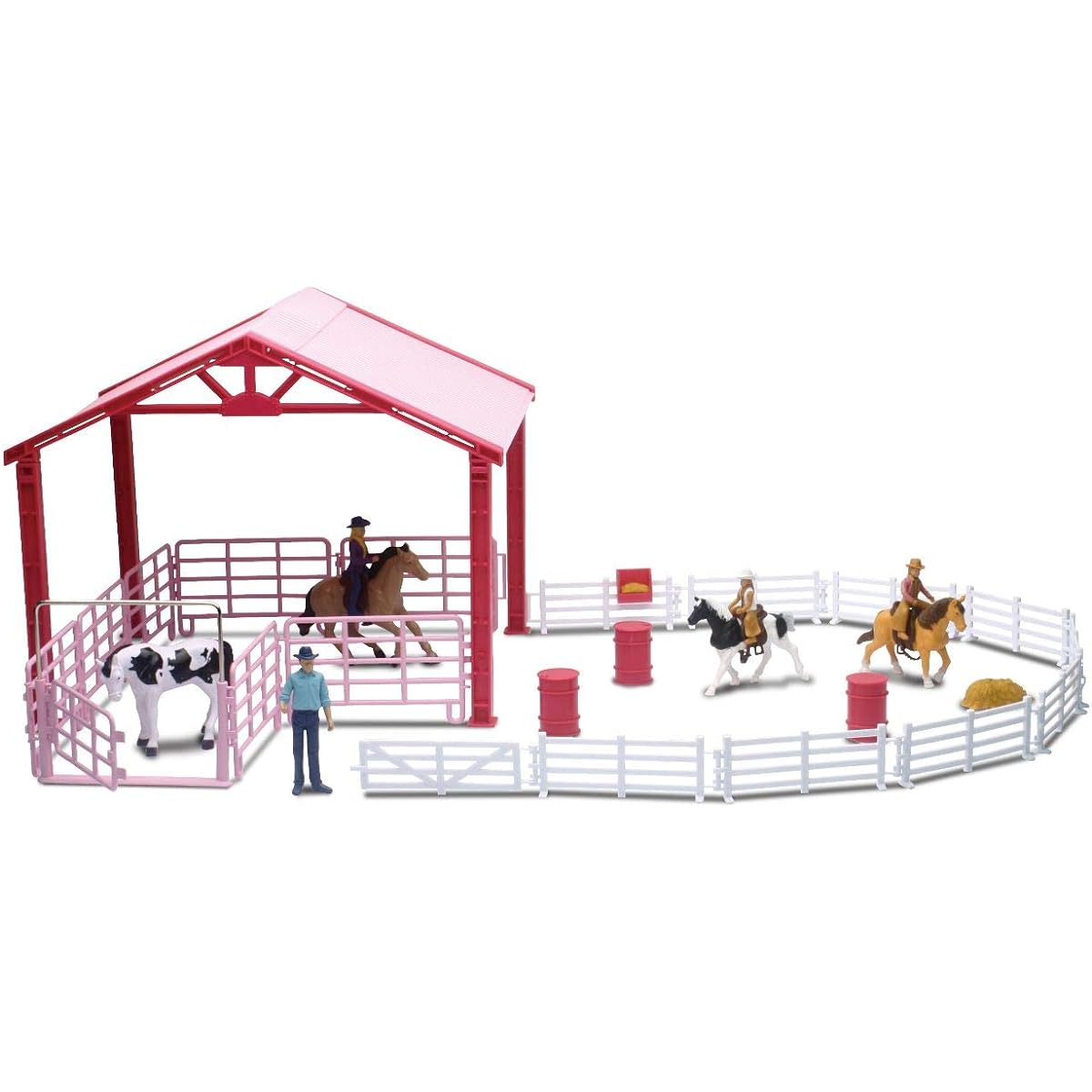 Horse Corral and Barrel Racing Playset