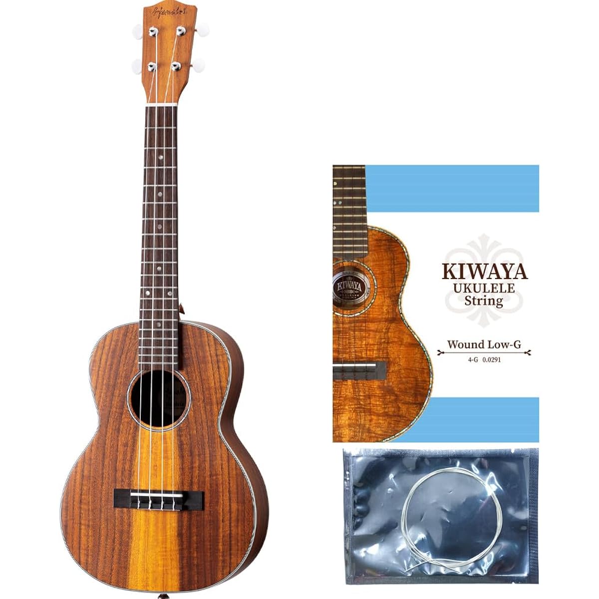 Hanalei HUK-500T Natural Matte [Includes replacement Low-G string] Ukulele Tenor All solid acacia core material Hanalei