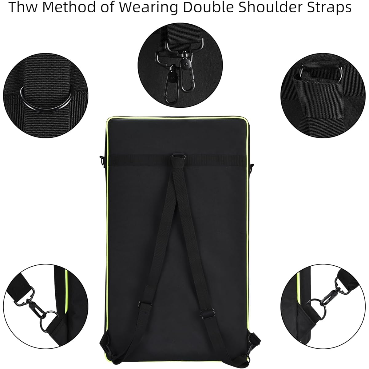 Seracle Carry Case Portable Bag Travel Case for DDJ FLX10 / DDJ 1000 / DDJ 1000SRT Portable Controller and DJ Headphones (Black)