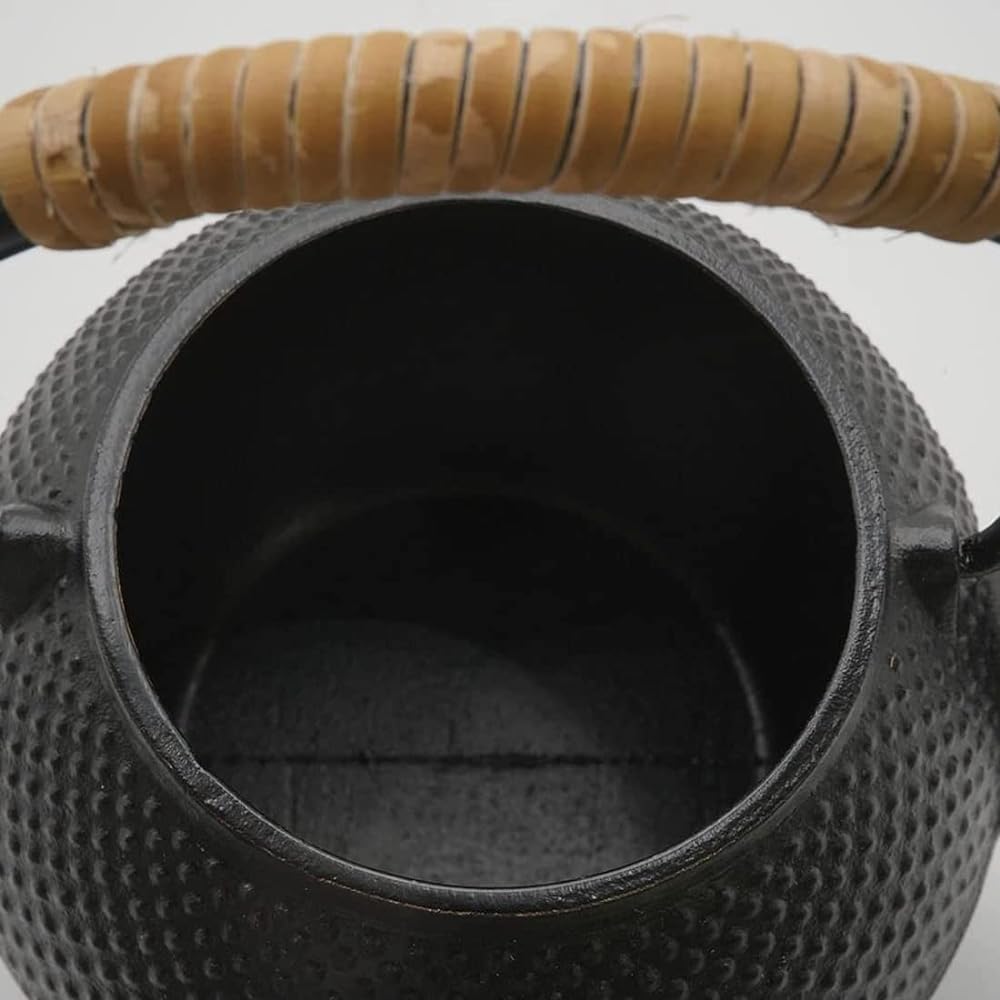 Tonami Shoten Nanbu Iron Kettle Teapot Miyabi Black 0.4ℓ Made in Japan 50094 Outdoor Camping Open Fire OK Repaintable