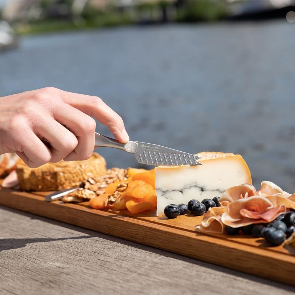 BOSKA Cheese Knife Stainless Steel 16x2.7x0.7cm Mini Cheese Knife Set of 4 Monaco+ 307096