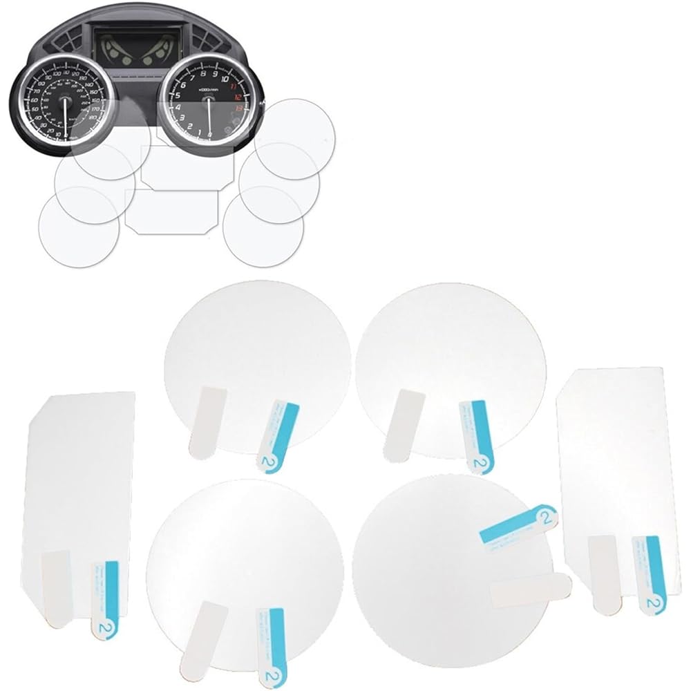 Fits for Kawasaki ZZR1400 Ninja ZX-14 2012-2023 2 sets Motorcycle Dashboard Screen Protector Cluster Film Protector Instrument