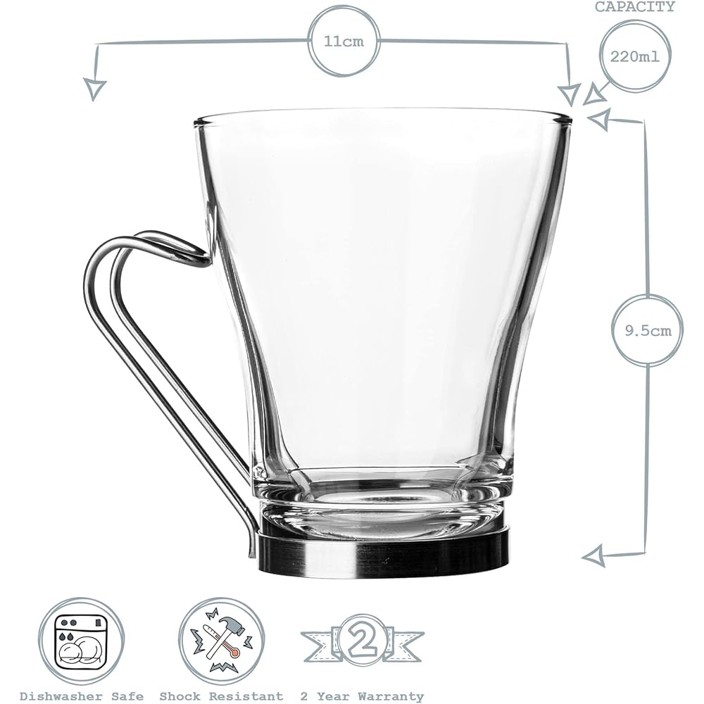 Bormioli Rocco Glass Oslo Cappuccino 1.21880 (6 pieces) ROS1702