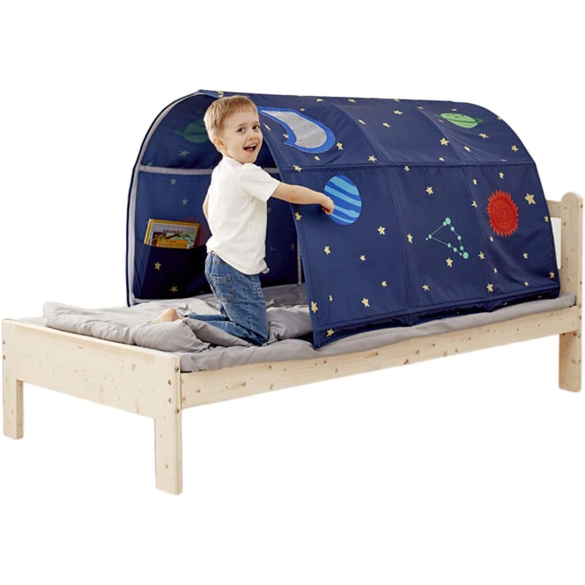 GZQIRUN Children Bed Tent Bed Canopy Dream Kids Play Tent Playhouse Privacy Space Sleeping Indoor Toy Game House