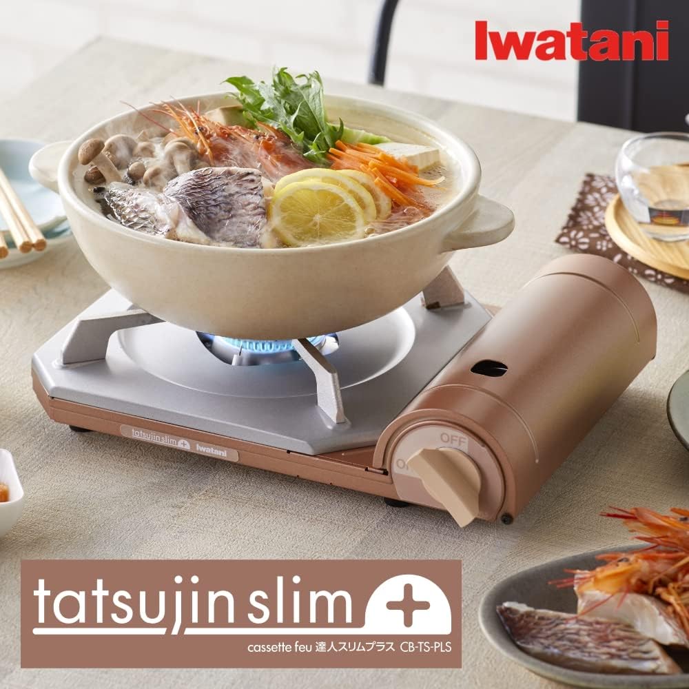 Iwatani Iwatani Cassette Hoo Cassette Stove Master Slim Plus Metallic Coral CB-TS-PLS Gas