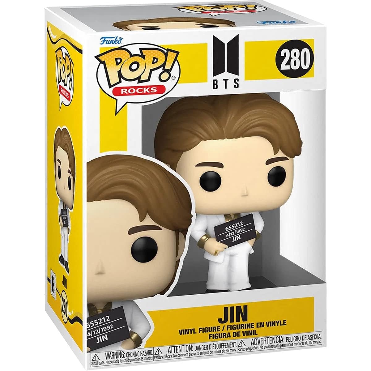 POP Rocks: BTS Butter - Jin Funko Vinyl Figure (with Compatible Box Protector Case) Multicolor 3.75"